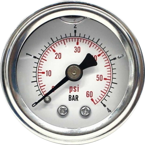 HardDrive - HardDrive Oil Pressure Gauge - 60 PSI - White - 169702
