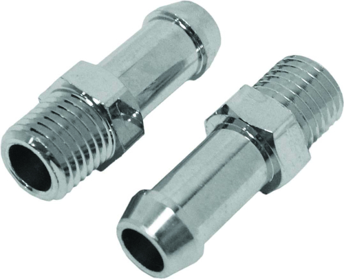 HardDrive - HardDrive Straight 1/8in. NPT Oil Line Fittings for 3/8in. Hose - 02-071