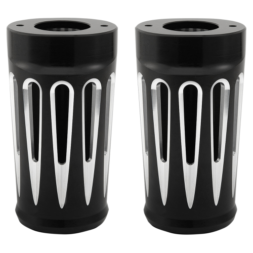 Arlen Ness - Arlen Ness Deep Cut Fork Boot Covers - Black - 20-034