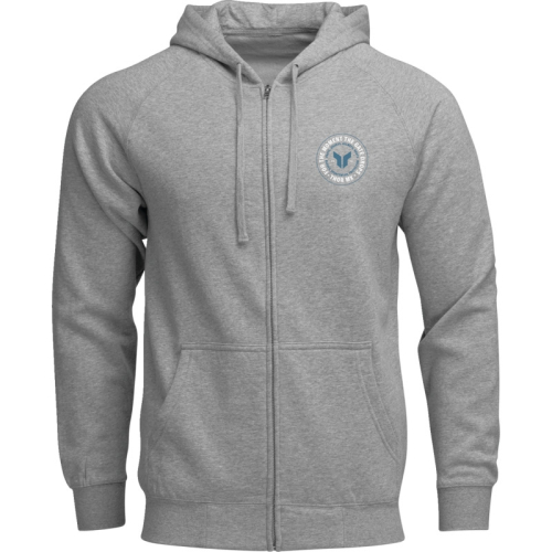 Thor - Thor Badge Zip-Up Hoodie - 3050-7027 - Gray - 2XL