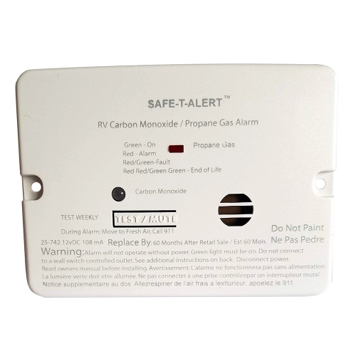 Safe-T-Alert - Safe-T-Alert Combo Carbon Monoxide Propane Alarm - Surface Mount - Mini - White