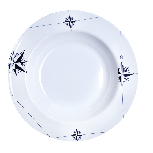 Marine Business - Marine Business Melamine Deep, Round Soup Plate - NORTHWIND - 8.8" Set of 6