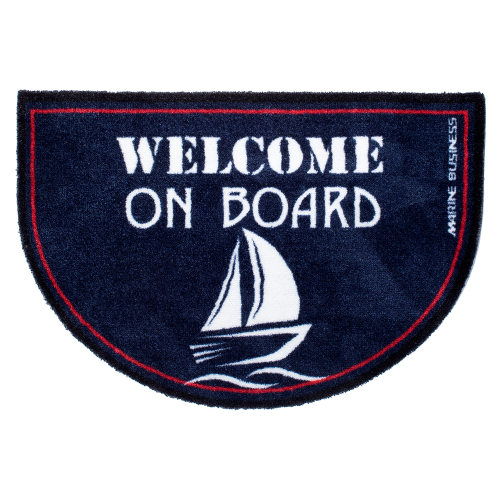 Marine Business - Marine Business Non-Slip WELCOME ON BOARD Half-Moon-Shaped Mat - REGATA