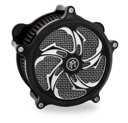 Performance Machine - Performance Machine Rival Universal Super Gas Air Cleaner Faceplate - Contrast Cut - 0206-2010RVL-BM