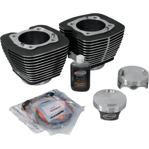 Revolution Performance - Revolution Performance Monster Big Bore Kit (127in. Flat Top) - Bore 4 1/4in. - 10.5:1 Compression - Black/Highlighted Fins - 201-180W