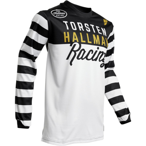 Thor - Thor Hallman Ringer Jersey - 2910-5512 - Black/White - Large