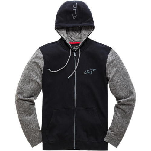 Alpinestars - Alpinestars Mach 1 Fleece Zip-Front Hoody - 1038-53050-10-S - Black - Small
