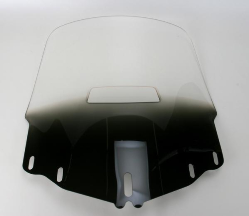 Memphis Shades - Memphis Shades Gold Wing Windshield with Vent Hole - Tall - Gradient Black - MEP4881