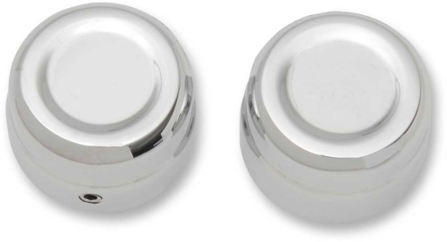 Drag Specialties - Drag Specialties Billet Front Axle Caps - 1in. - Chrome - 0214-0830