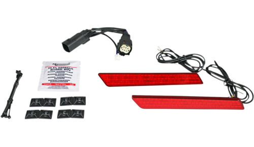 Custom Dynamics - Custom Dynamics Dual Color LED Saddlebag Latch Lights - Red - CD-LATCH-DC4-R