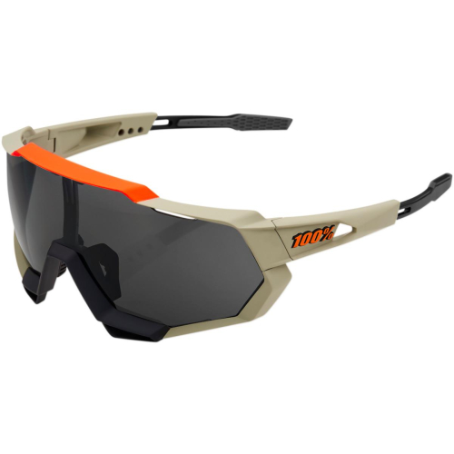 100% - 100% Speedtrap Sunglasses - 61023-104-57 - Tan/Smoke Lens