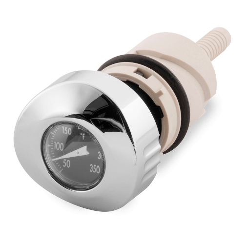 Bikers Choice - Bikers Choice Oil Tank Dipstick and Temperature Gauge - Black Face - 488794