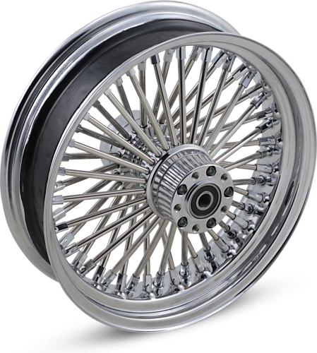 Drag Specialties - Drag Specialties Fat Daddy 50 Spoke Radially Laced Rear Wheel - 16x3.5 - 0204-0255