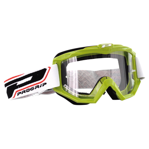 Pro Grip - Pro Grip 3201 Atzaki Goggles - PZ3201VE - Green / Clear Lens - OSFA