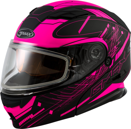 G-Max - G-Max MD-01S Wired Womens Helmet - G2014405 TC-14 - Black/Pink - Medium