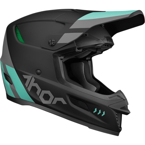 Thor - Thor Reflex Cube Helmet - 0110-7450 - Black/Mint - Small