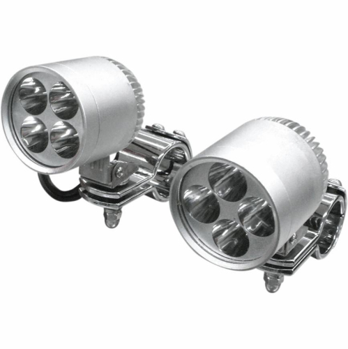 Rivco Products - Rivco Products 2in. LED Driving Light Kit with 1 1/4in. Clamps - Silver - DLLED125