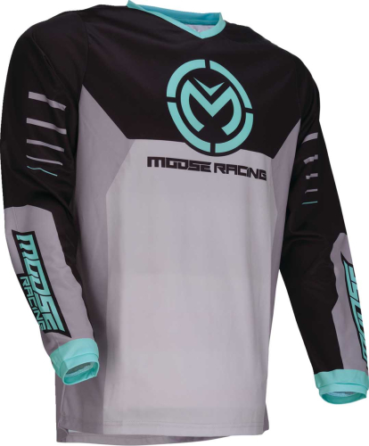 Moose Racing - Moose Racing Qualifier Jersey - 2910-8189 - Gray/Teal - 4XL