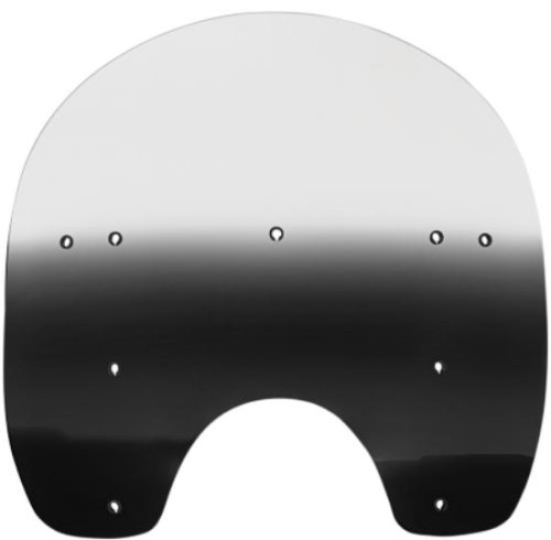 Memphis Shades - Memphis Shades Replacement Plastic for HD Quick-Release Compact Windshield - 15in. - Gradient Black - MEP6181