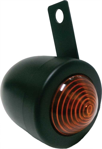 HardDrive - HardDrive Single Filament Bullet Lights with Bracket - Black - Amber Lens - 201047