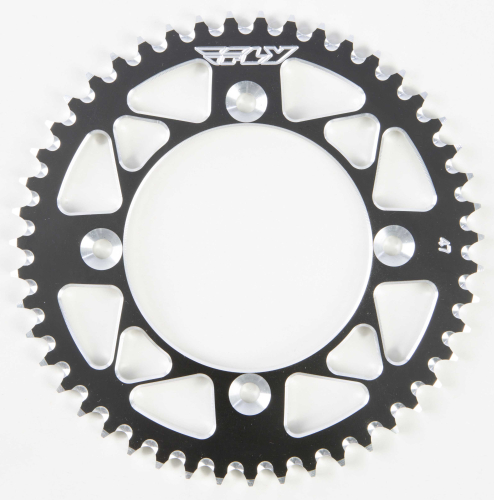 Fly Racing - Fly Racing Aluminum Rear Sprocket - Black - 47T - 505-47 BLK
