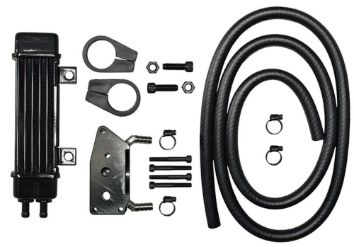 Jagg - Jagg Vertical 6 Row Oil Cooler - Slimline - Black - 760-1200