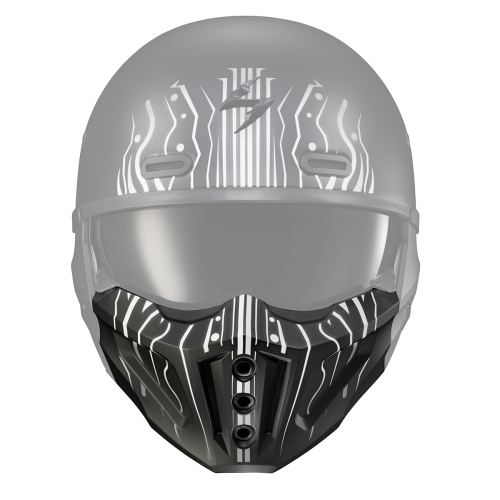 Scorpion - Scorpion Face Mask for Covert X Helmets - Tribe White - 52-730-17