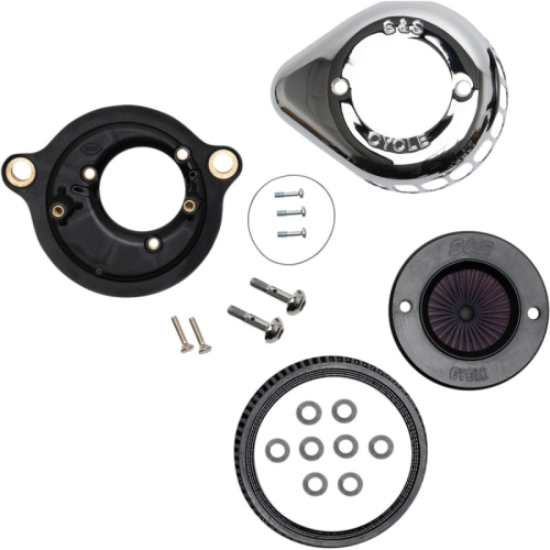 S&S Cycle - S&S Cycle Air Stinger Stealth Air Cleaner Kit - Gloss Black - 170-0717