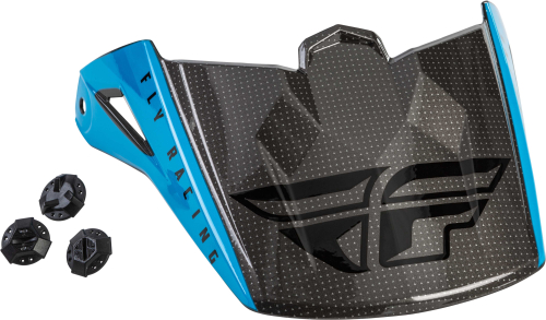 Fly Racing - Fly Racing Visor for Kinetic Straight Edge Helmets - Blue/Gray/Black - F73-88196