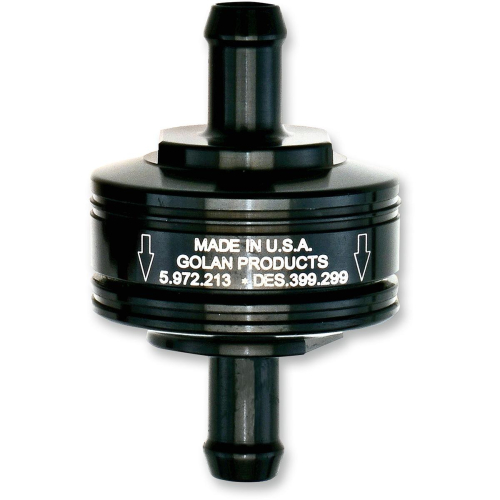Golan Inc - Golan Inc Peak Flow Super Mini Fuel Filter - 5/16in. - Black - 70-312G-BLACK