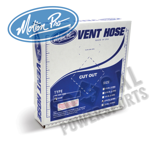 Motion Pro - Motion Pro Clear Vinyl Fuel Line - 5/16in. ID x 1/2in. OD - 12-0003