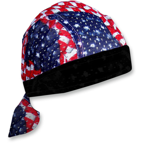 Zan Headgear - Zan Headgear Vented Sport Flydanna - ZVS265 - Sport Wavy Flag - OSFM