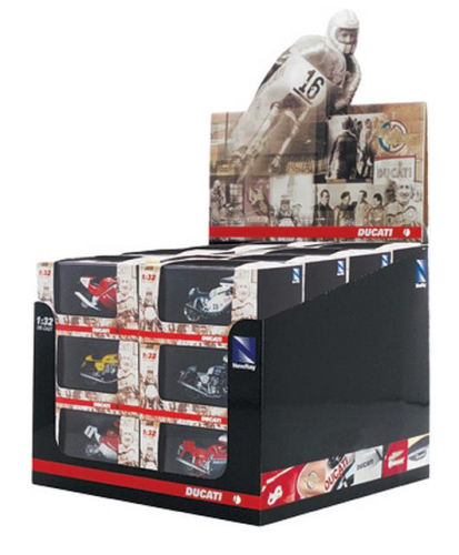 New Ray Toys - New Ray Toys 1:32 Scale Ducati 24 Piece Assortment w/ Display Box - 06037IA