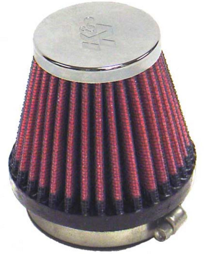 K&N Engineering - K&N Engineering Universal Round Tapered Air Filter - Chrome End Cap - RC-2340