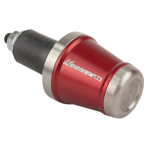 Driven Racing - Driven Racing SS Bar End Weights - Red/Stainless Steel - DBEW-SS-RD