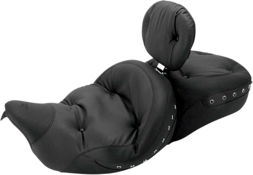 Mustang - Mustang Regal Studded Super Touring Seat with Driver Backrest - Black Studs - 79609