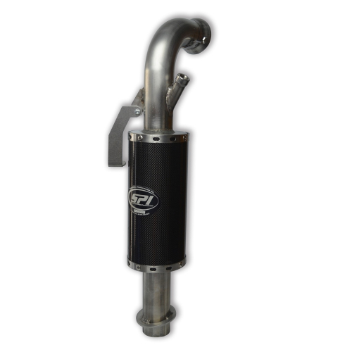 Straightline Performance - Straightline Performance Lightweight Carbon Stainless Silencer - 134-204