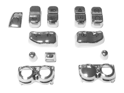 HardDrive - HardDrive Switch Cap Kit - Chrome/Black - 370341