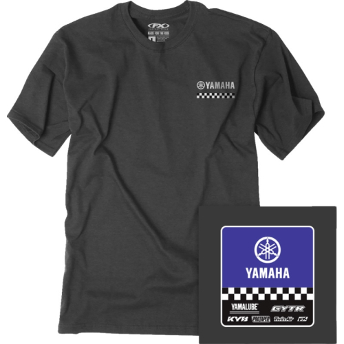 Factory Effex - Factory Effex Yamaha Starting Line T-Shirt - 27-87202 - Heather Charcoal - Medium