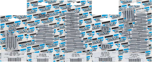 Drag Specialties - Drag Specialties Cam Cover Chrome Socket-Head Bolt Set - Knurled - MK366