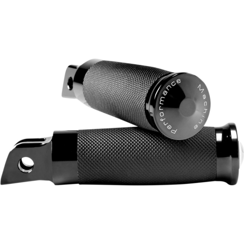 Performance Machine - Performance Machine Contour M8 Driver Footpegs - Rubber Wrapped - Black - 0035-1235M-B