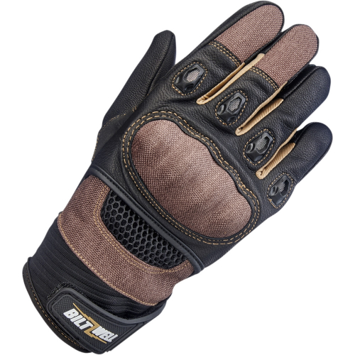 Biltwell Inc. - Biltwell Inc. Bridgeport Gloves - 1509-0201-303 - Chocolate/Black - Medium
