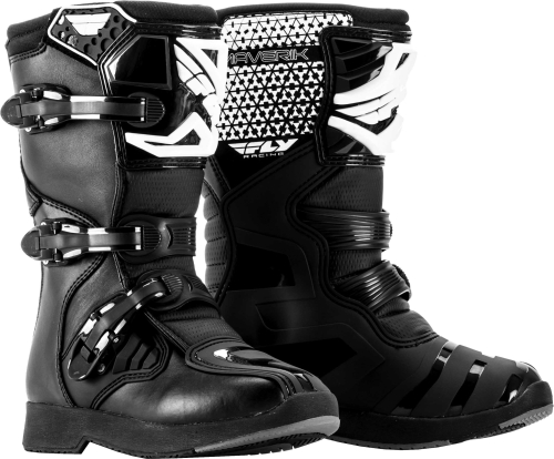 Fly Racing - Fly Racing Maverik MX Youth Boots - 364-55101 - Black/White - 1