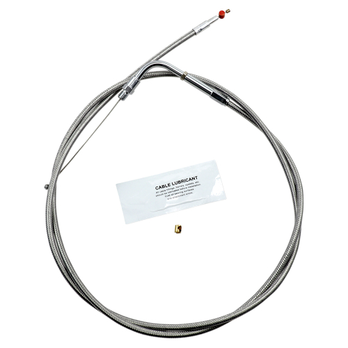 Barnett - Barnett Stainless Clear-Coated Throttle Cable (+12in.) - 102-30-30008-12