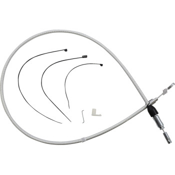 Magnum - Magnum Alternate Length Sterling Chromite Quick Connect Braided Upper Clutch Cable - 46in. - 323412HE