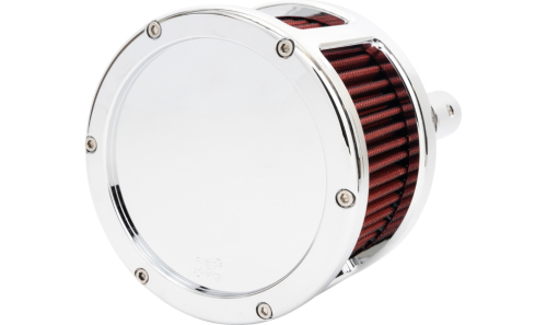 Feuling - Feuling BA Race Series Air Cleaner Kit - Solid Cover - Red Filter - Chrome Finish - 5427