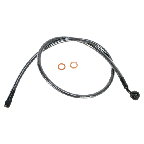 Magnum - Magnum Black Pearl Designer Series ABS Front Upper Brake Line - 7/16in., 35deg. Banjo - 36in. - AS47936