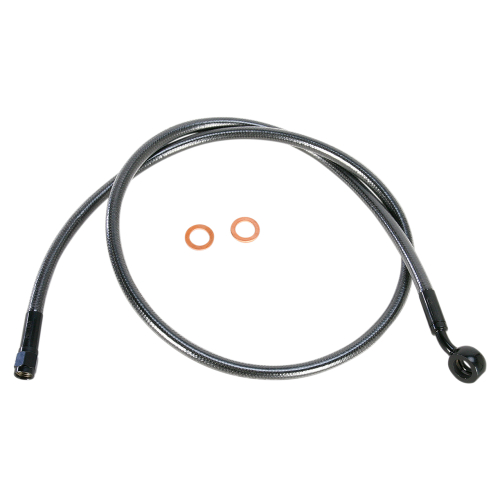 Magnum - Magnum Black Pearl Designer Series ABS Front Upper Brake Line - 7/16in., 35deg. Banjo - 38in. - AS47938