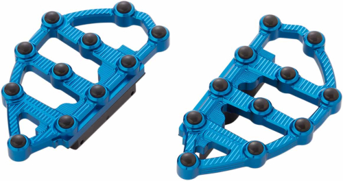 Arlen Ness - Arlen Ness Passenger Floorboards - Blue Anodized - 06-897