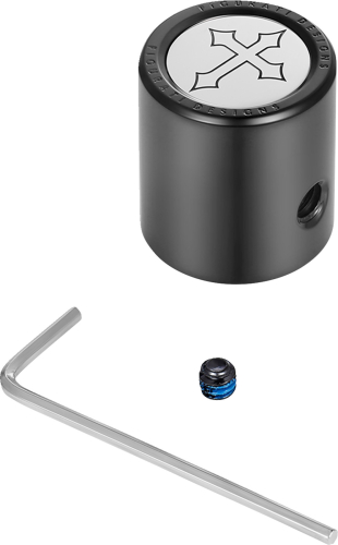 Figurati Designs - Figurati Designs Heel-Toe Shifter Cover - Black with Cross - FD41-HTSC-BLK